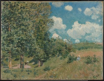 Die Straße von Versailles nach Saint-Germain von Alfred Sisley